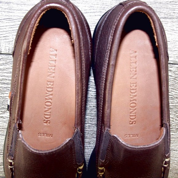 * NIB * $295 Allen Edmonds MILES Venetian Loafer 8 D  Brown * add $15 new Trees main image 5